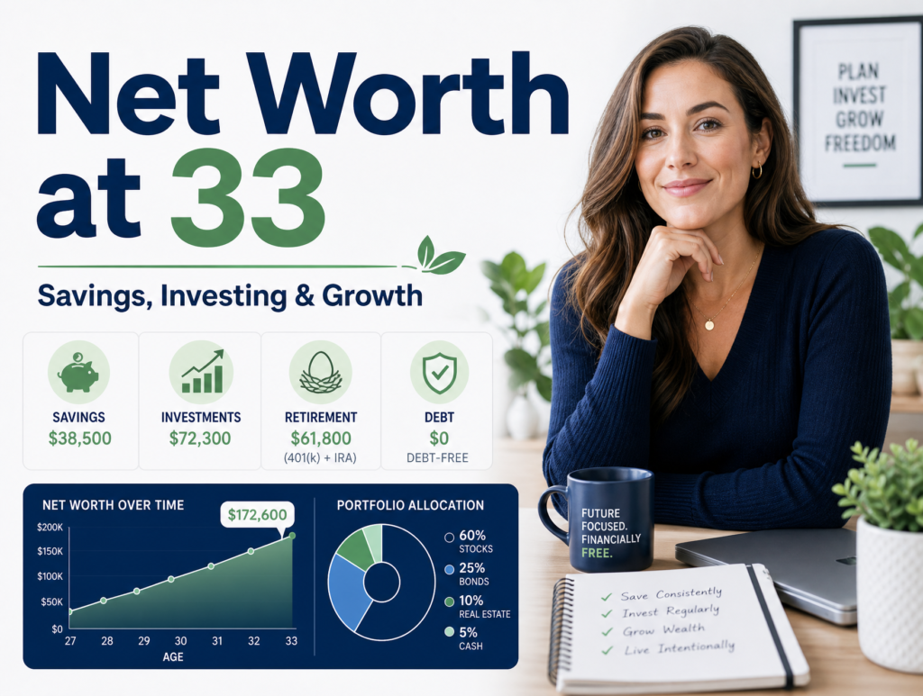 net worth at 33
