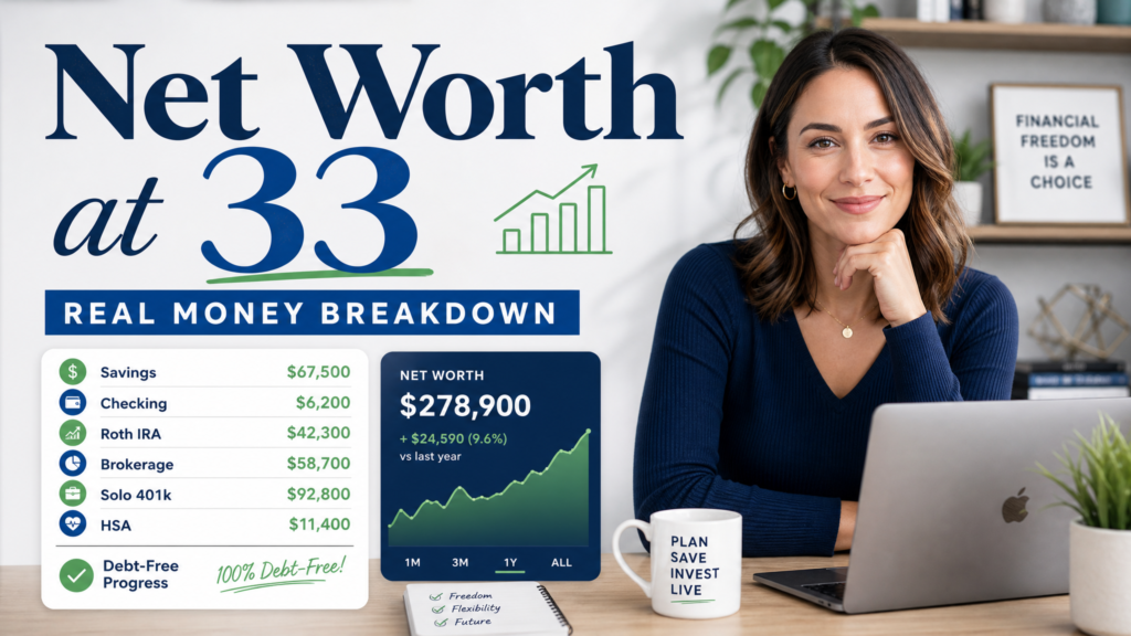 Net Worth at 33: A Real-Life Breakdown of Savings, Investing, and Financial Growth