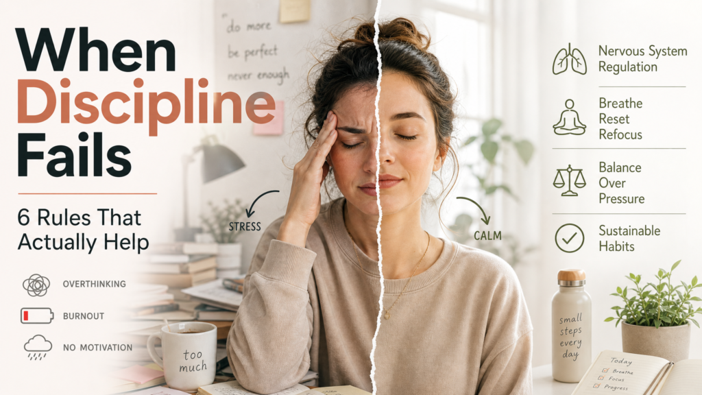 When Discipline Fails: 6 Better Ways to Stay Consistent Without Burning Out
